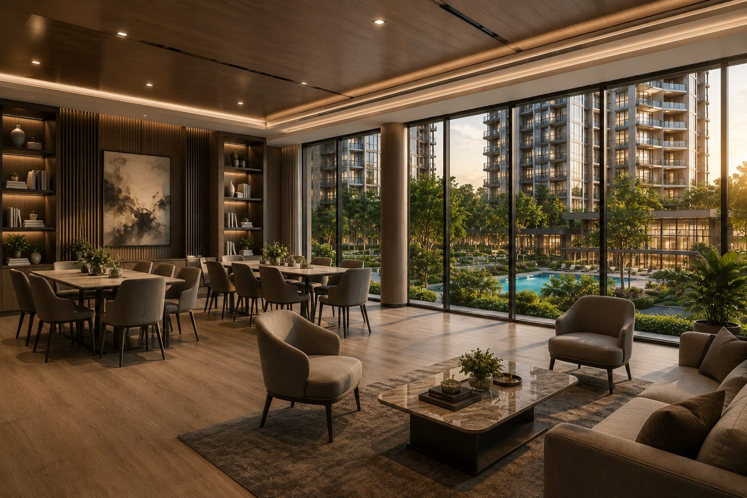 Chencharu Residences (Plot A) function room artist impression